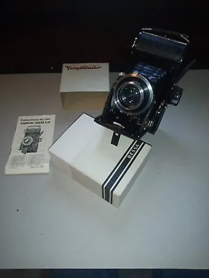 Voigtlander Bessa Camera W/Vaskar 105mm F4.5 Lens & Compur Rapid Shutter EX- • $117.99