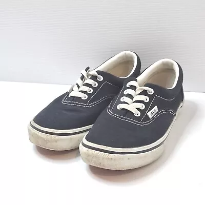 VANS Atwood Low Black Skate Board Lace Up Canvas Shoes Womens Size 6 • $22.90