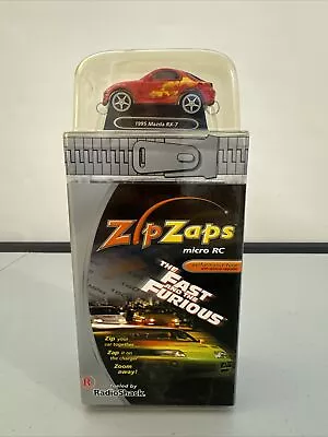 Zip Zaps Micro RC Car 1:64 Starter Kit Red Mazda RX-7  FAST & FURIOUS NIB • $49.89