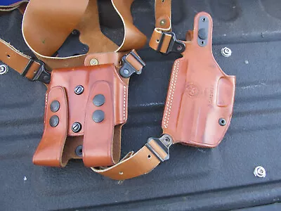 Galco Leather Shoulder Holster 248 With Magazine Pouch SCL22 Sig Sauer P226 • $48