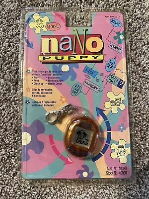 1997 Playmates NANO PUPPY Orange Virtual Pet Dog Sealed • $80
