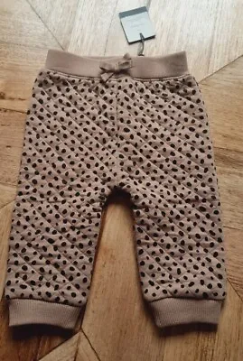 Country Road - Baby Girls Quilted  Leopard Sweat Pant - Size 0/6-12 Months $44 • $29.95