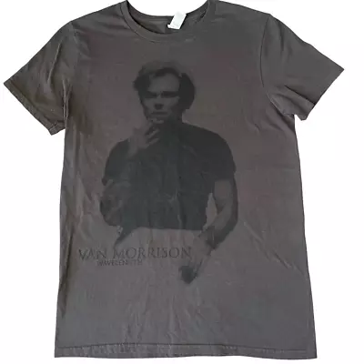 Van Morrison Wavelength Mens Anvil Graphic T-Shirt Brown Short Sleeve Cotton S • $28.43