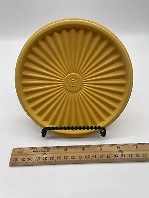 Vintage Tupperware #808-41 Gold Servalier 6.5  Round Storage Lid • $4.98