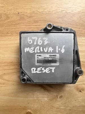 Vauxhall Opel Meriva 1.6 ECU 12249823 FHWC Engine Control **RESET** Pin Included • £135