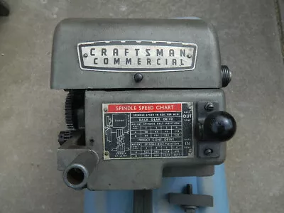 1970s Craftsman Commercial 12  Metal Lathe 101 Headstock Spindle Assembly & More • $300