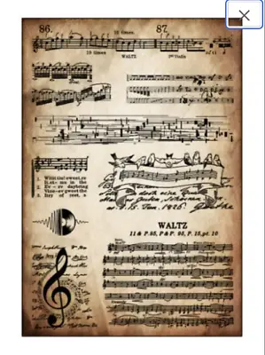 Vintage Music Clear Stamps Texture Card Making Clay Scrapbook FAST Free Shipping • $11.99