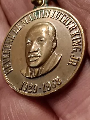 Rev Martin Luther King Jr 1929-1968 Brass Medallion Key Chain • $27.95