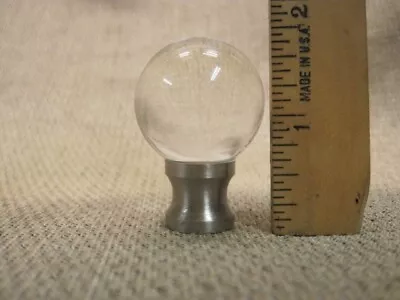 Vintage Glass/Stainless Steel Lamp Finial • $12.75