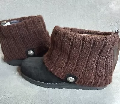 MUK LUKS Women's Patti Cable Cuff Boot Size 8 • $18