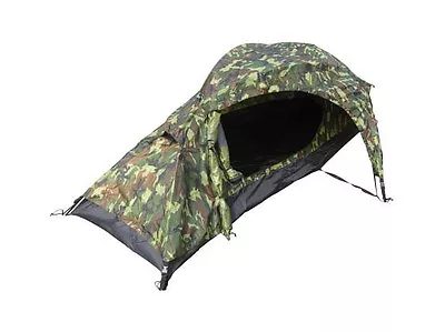 One Man Woodland Recon Tent - Camo Military Army Camping Hiking Backpacking New • £110.95