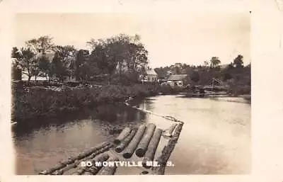 South Montville Maine Logging Scene Real Photo Vintage Postcard AA83192 • $21.75