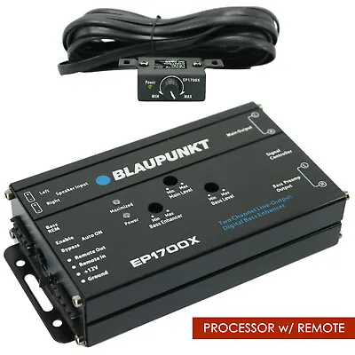 BLAUPUNKT EP1700X CAR AUDIO DIGITAL BASS RECONSTRUCTION PROCESSOR W/ REMOTE • $45.80