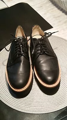 Zara Basic Collection 39 High Chunky Sole Leather Loafers In Good Condition  • $13