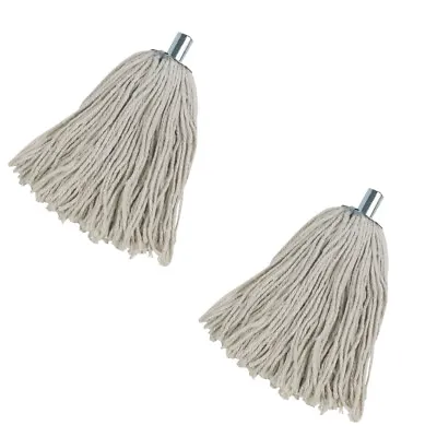 Heavy Duty Metal Mop Bucket Galvanised Cotton Floor Mop Head Set Strong 14 LITRE • £7.49