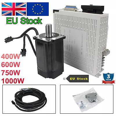 『UK&EU』400W AC Servo Motor Driver Kit 750W 2KW 1.8KW 1KW 1.5KW 1500W 1000W 1800W • £140