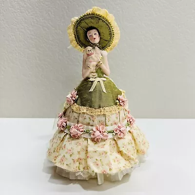 $140 • Buy Lee's Pin Cushion Dresser Dolls Sew Unique Designs Lady Hat Dog Lee Ann Everetts