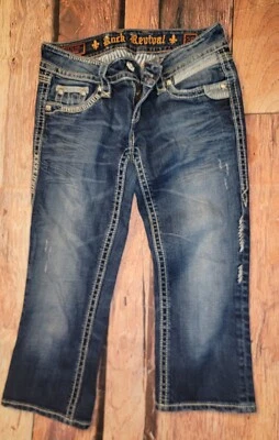 $29.99 • Buy Rock Revival Women's Alanis Capris Sz 26