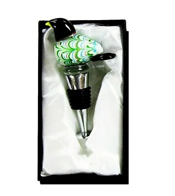 Combination Bird Atr Deco Glass Wine Bottle Stopper • $18.95