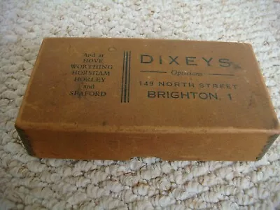 £15 • Buy Vintage 1930's Dixeys Opticians North St Brighton Cardboard Box