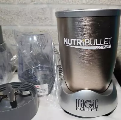 NUTRIBULLET NB-201 Magic Bullet 900 Series Blender With 3 Size Cups 4 Bladed Pcs • $43.90