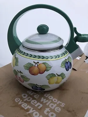 Villeroy & Boch Tea Kettle Enamel French Garden Fleurence Clean Ready For Boilin • $19.99