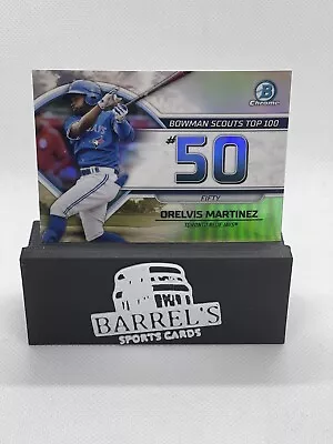 2023 Bowman Chrome ORELVIS MARTINEZ Bowman Scouts Top 100 Blue Jays BTP50 • $1.25