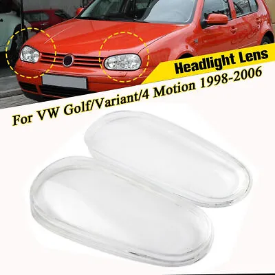 For VW MK4 Golf/GTI/R32 1999-2005 Left&Right Headlight Lamp Lens Cover Housing • $69.98