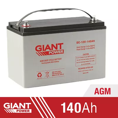 140AH Deep Cycle Batteries 12V AGM Deep Cycle Battery Camping Marine4WDSolar • $449