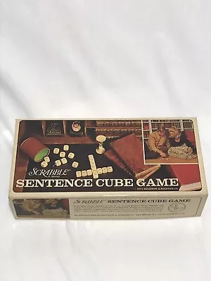 Vintage Scrabble Sentence Cube Game In Original Box 1971 • $8.35