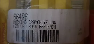 Marking Crayon Yellow QTY12  66406 • $13.20