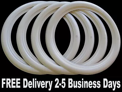 Oldtimer Tire White Wall Portawall 2+2 4pcs 15  Rim Narrow VW Classic Beetle • $69.99