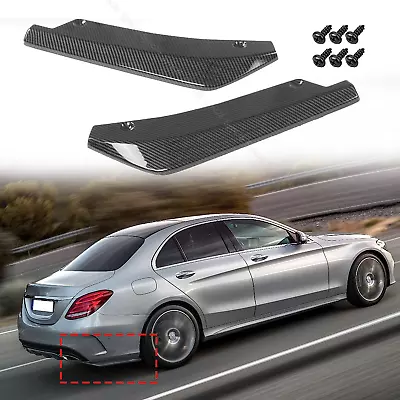 For Mercedes-Benz W205 W204 W203 Carbon Fiber Rear Bumper Splitter Diffuser • $26.88