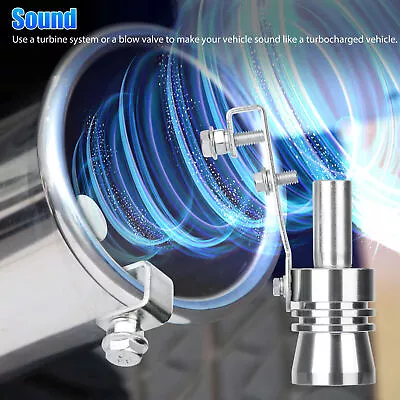 Universal Turbo Sound Exhaust Muffler Pipe XL Whistle Car Oversized Roar Maker • $6.99