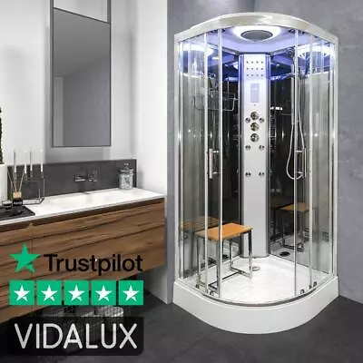 Vidalux Shower Cabin Enclosure Cubicle No Steam 900 X 900 Quadrant BEST BRAND • £849