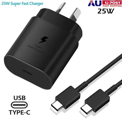 25W Super Fast Wall Charger+Type-C Cable For IPhone 15 Samsung Galaxy S21 22 S22 • $9.49
