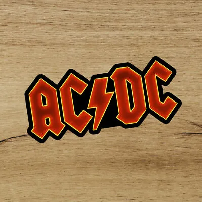 ACDC Neon Fan Art Premium Vinyl Sticker 3.5in Decal Wall Heavy Metal Rock Music • $4.49