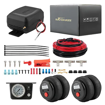 Air Controller Conpressor Kit + Suspension Bag Kit For Dodge Ram 1500 2500 3500 • $210.50