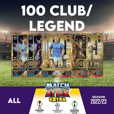 £4.80 • Buy Match Attax Extra - Champions League - 2022/23 - 100 Club / Legend
