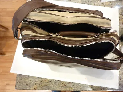 $5.95 • Buy Vintage Brown Leather-Like Camera Bag W/ Strap