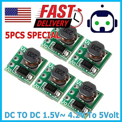 Mini 0.9-5V To 5V Dc-Dc Step-Up Power Module Voltage Boost Converter • $4.95