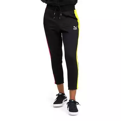 Puma Iconic T7 Cigarette Pants Womens Black Casual Athletic Bottoms 53162751 • $14.99