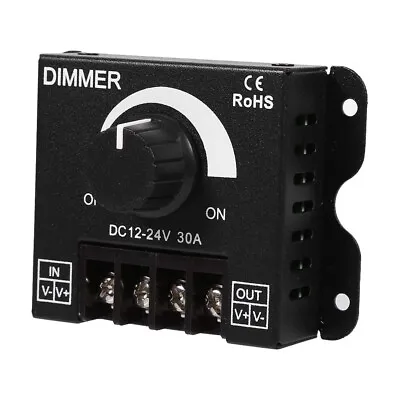 LED Dimmer Light Switch 12V-24V For Dimmable Lighting Strips Power Controller • £7.59