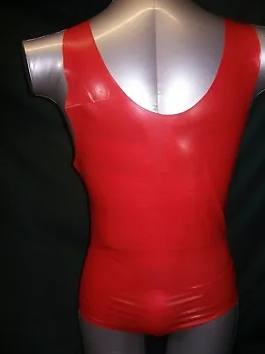 Fetish Rubber Latex Bondage Bdsm Red T Shirt Sports Tee Vest 2210 Gimp Gay • £44.99