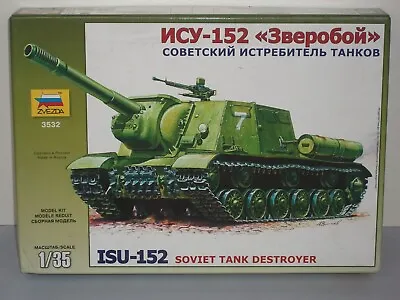 Zvezda 1/35 Scale ISU-152 Soviet Tank Destroyer • $18