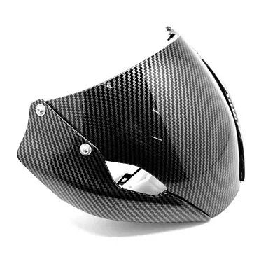 $112.49 • Buy Front Headlight Windshield Fairing Carbon Fiber For DUCATI MONSTER 821 / Stealth