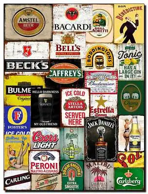 £4.95 • Buy Metal Wall Sign Retro Pub Bar Club Man Cave Beer Vintage Funny Tiki Bar Cafe