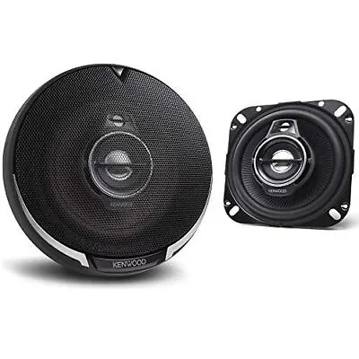 Kenwood KFC-1096PS Two Speaker 2 Way Round 4  50W-RMS 220W-MAX W/ Dome Tweeter • $66.50