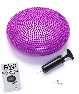Black Mountain Products Exercise Balance Stability Disc With Hand Pump Purple • $24.48