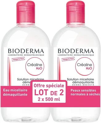 £25.99 • Buy Bioderma Crealine H2O Micelle Solution 2 X 500ml